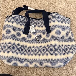 PINK Victoria's Secret Navy and Cream Tote